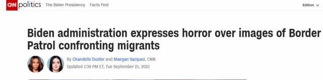 美国边境巡逻人员粗暴对待移民画面曝光，拜登政府官员：可怕、令人心碎